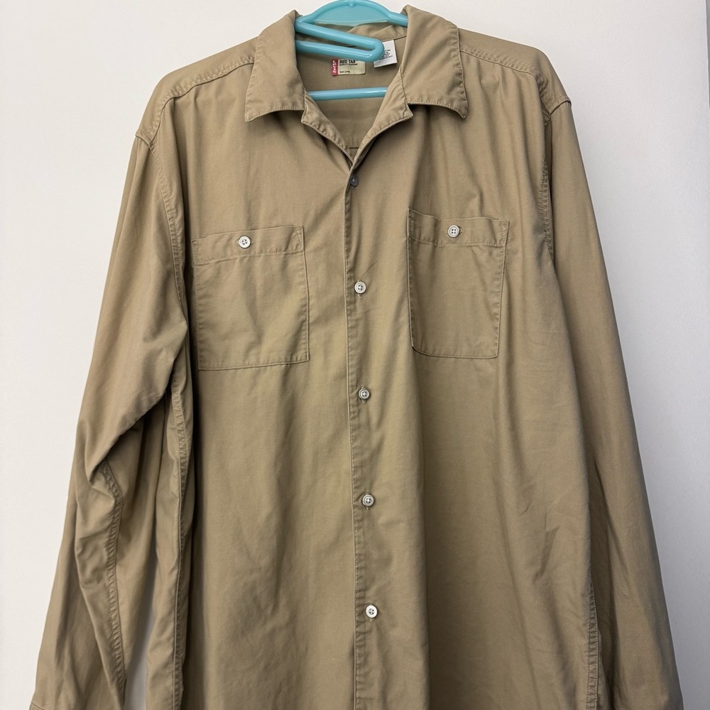 Levi's Men's Khaki Shirt Jacket
